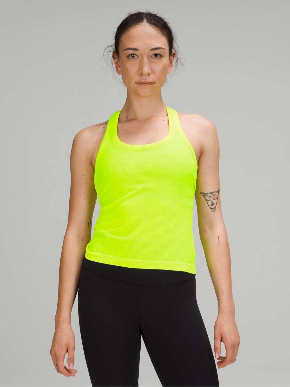 lululemon athletica Neon Yellow Racerback Tank